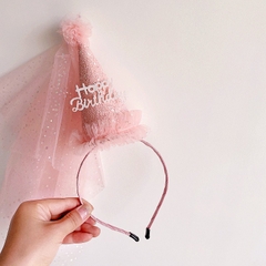 Bờm Mũ Chóp Sinh Nhật Bờm Tóc Sinh Nhật Vương Miện Siêu Dễ Thương Phong Cách Hàn Quốc
