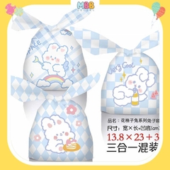 Set 10 Cái Túi Chia Quà, Bánh Kẹo Sinh Nhật Cho Các Bé, Túi Đựng Bánh Kích Thước  17x29cm Thỏ Răng Thỏ
