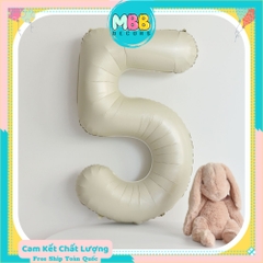 [TPHCM-TẶNG ỐNG THỔI] Bóng Số Sinh Nhật Màu Trắng Kem Tông Hàn Quốc Cao 70cm Chụp Ảnh Sinh Nhật Sang Đẹp