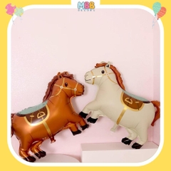 Bóng ngựa Pony trang trí tiệc, sinh nhật, Bóng nhôm hình con ngựa xinh cho bé trai và bé gái