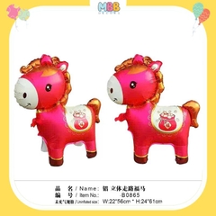 Bóng ngựa Pony trang trí tiệc, sinh nhật, Bóng nhôm hình con ngựa xinh cho bé trai và bé gái