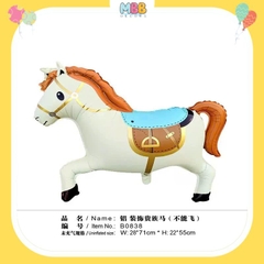 Bóng ngựa Pony trang trí tiệc, sinh nhật, Bóng nhôm hình con ngựa xinh cho bé trai và bé gái