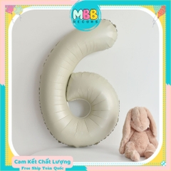 [TPHCM-TẶNG ỐNG THỔI] Bóng Số Sinh Nhật Màu Trắng Kem Tông Hàn Quốc Cao 70cm Chụp Ảnh Sinh Nhật Sang Đẹp