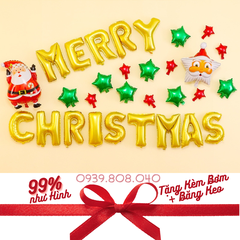 Trang Trí Giáng Sinh Noel - Set Bóng Trang Trí Giáng Sinh Noel Merry Chirstmast Nhiều Kiểu Dáng