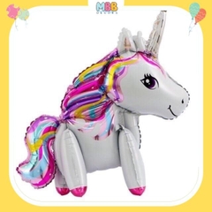 Bóng ngựa Pony trang trí tiệc, sinh nhật, Bóng nhôm hình con ngựa xinh cho bé trai và bé gái