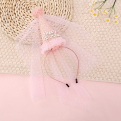 Bờm Mũ Chóp Sinh Nhật Bờm Tóc Sinh Nhật Vương Miện Siêu Dễ Thương Phong Cách Hàn Quốc
