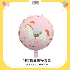 Bóng ngựa Pony trang trí tiệc, sinh nhật, Bóng nhôm hình con ngựa xinh cho bé trai và bé gái