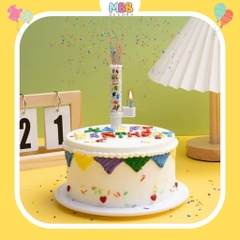 Nến Sinh Nhật Phụt Kẹo Bất Ngờ Có Nhạc Happy Birthday Trang Trí Bánh Kem