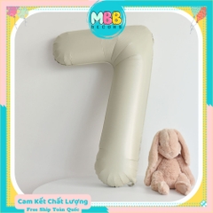 [TPHCM-TẶNG ỐNG THỔI] Bóng Số Sinh Nhật Màu Trắng Kem Tông Hàn Quốc Cao 70cm Chụp Ảnh Sinh Nhật Sang Đẹp