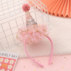 Bờm Mũ Chóp Sinh Nhật Bờm Tóc Sinh Nhật Vương Miện Siêu Dễ Thương Phong Cách Hàn Quốc