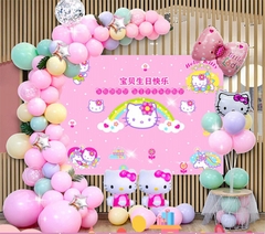 Set sinh nhật chủ đề Hello Kitty + nơ hồng 9071