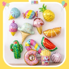 Bong Bóng Hình Bánh Kẹo Ngọt Màu Pastel Dễ Thương