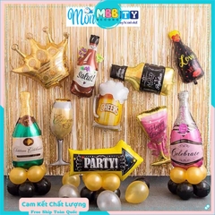 Bóng bay hình chai rượu, ly, cốc bia size đại trang trí sinh nhật, tiệc công ty, tiệc cưới, party - MBBDECOR