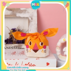 Set 5 Cái Túi Chia Quà, Bánh Kẹo Sinh Nhật Cho Các Bé, Túi Đựng Bánh Kích Thước  14x23cm Cáo Cam