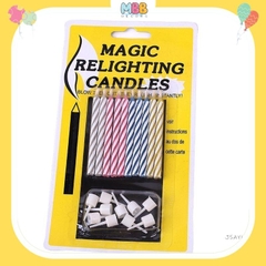 Nến Thổi Không Tắt, Nến Sinh Nhật Ma Thuật ( bộ 10 cây ) - Thổi sau 30 giây/Nến Sinh Nhật Magic
