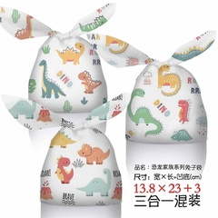 Set 10 Cái Túi Chia Quà, Bánh Kẹo Sinh Nhật Cho Các Bé, Túi Đựng Bánh Kích Thước  17x29cm Thỏ Răng Thỏ