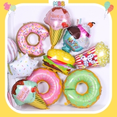 Bong Bóng Hình Bánh Kẹo Ngọt Màu Pastel Dễ Thương