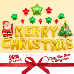 Trang Trí Giáng Sinh Noel - Set Bóng Trang Trí Giáng Sinh Noel Merry Chirstmast Nhiều Kiểu Dáng