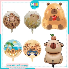 Bóng bay lá nhôm Baby Three, Kapybara, Labubu trang trí sinh nhật