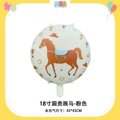 Bóng ngựa Pony trang trí tiệc, sinh nhật, Bóng nhôm hình con ngựa xinh cho bé trai và bé gái