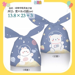 Set 10 Cái Túi Chia Quà, Bánh Kẹo Sinh Nhật Cho Các Bé, Túi Đựng Bánh Kích Thước  17x29cm Thỏ Răng Thỏ