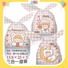 Set 10 Cái Túi Chia Quà, Bánh Kẹo Sinh Nhật Cho Các Bé, Túi Đựng Bánh Kích Thước  17x29cm Thỏ Răng Thỏ