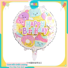 Bong Bóng Hình Bánh Kẹo Ngọt Màu Pastel Dễ Thương