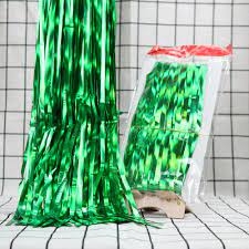 rèm kim tuyến xanh lá