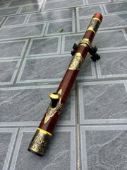 Điếu cày bọc đồng khắc chữ lộc
