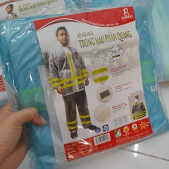 Áo Mưa Bộ Rando Màu Trong Suốt Phản Quang