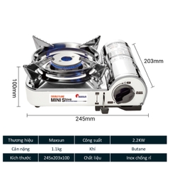 Bộ bếp ga du lịch Maxsun MS-8000 PLUS