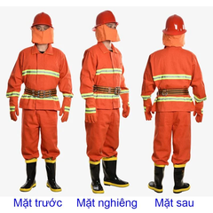 Quần Áo Chữa Cháy 6 Món Chịu Nhiệt 200-300℃, Chịu Được Ngọn Lửa Trần 2-7s