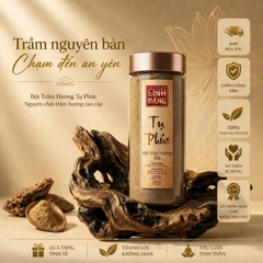 Bột Trầm Hương Tụ Phúc Nguyên Chất 50g  – Chiêu Tài Tụ Lộc, Không Pha Tạp, Thơm Sâu, An Toàn