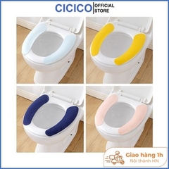 Miếng lót bồn cầu không thấm nước giặt được M222, đệm lót toilet có thể dán tùy chỉnh.