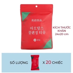 Khăn nén du lịch, túi 20 chiếc khăn nén Hàn Quốc, khăn giấy nén dẻo dai, an toàn với da, nhỏ gọn, thấm hút tốt