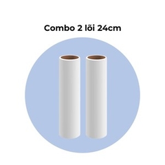 Cây lăn bụi giường cán dài kèm lõi lăn bụi 24cm, lăn bụi sàn nhà, giường nệm, thảm, rèm.