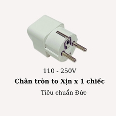 Phích cắm chuyển đổi 3 chân sang 2 chân, ổ cắm chuyển đổi 3 chấu nguồn 220V phù hợp mọi loại đầu cắm.
