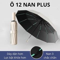 Ô che mưa gấp gọn tự động 12 nan kép, ô dù che mưa nắng mini chống tia UV tự động đóng mở nhỏ gọn - OD003