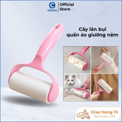 Cây lăn bụi quần áo giường nệm, cây lăn làm sạch quần áo, sofa, dính lông chó mèo, sợi chỉ vụn kèm lõi lăn bụi loại nhỏ