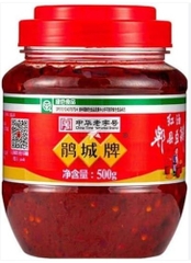 Tương Pixian Douban Dầu Đỏ, Trọng lượng: 500g/lọ, Quy cách: 24 lọ/ thùng