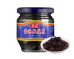 Cải Ô Liu Hồng Kông, Trọng lượng: 180g/lọ, Quy cách: 48 lọ/ thùng