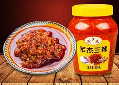 Tương Ớt 3 Vị Cay Jun Jie, Trọng lượng: 500g