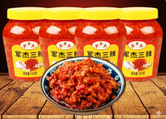 Tương Ớt 3 Vị Cay Jun Jie, Trọng lượng: 500g