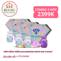 COMBO 3 HỘP VIÊN UỐNG TRẮNG DA DIAMOND WHITE D&N