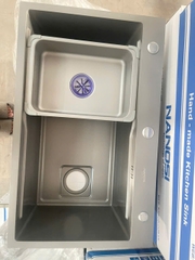Chậu Rửa một hố Handmade Cao Cấp inox 201 phủ nano NANOSI N-7545