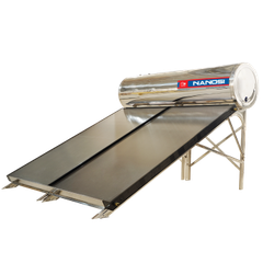 (FLAT DIAMOND 300L) Máy Nước Nóng Năng Lượng Mặt Trời NANOSI FLAT DIAMOND 2 Tấm Kính 300