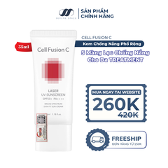 Kem Chống Nắng Phổ Rộng Cho Da Treatment Cell Fusion C Laser UV Sunscreen SPF50+PA++++ Serene Space Sản Phẩm Chính Hãng