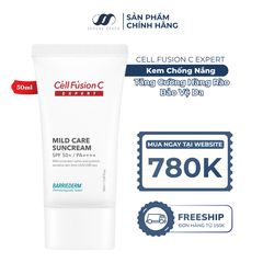 Kem Chống Nắng Vật Lý Tăng Cường Hàng Rào Bảo Vệ Da Cell Fusion C Expert Barriederm Mild Care Suncream SPF 50+/ PA++++ Serene Space Sản Phẩm Chính Hãng