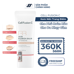 Kem Nền Che Khuyết Điểm Phục Hồi Da Nhạy Cảm & Tổn Thương Cell Fusion C Skin Blemish Balm Intensive Serene Space Sản Phẩm Chính Hãng