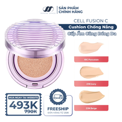 Cushion Chống Nắng Cấp Ẩm Cell Fusion C Glass Skin Cushion SPF 40 PA ++ 13G Serene Space Chính Hãng